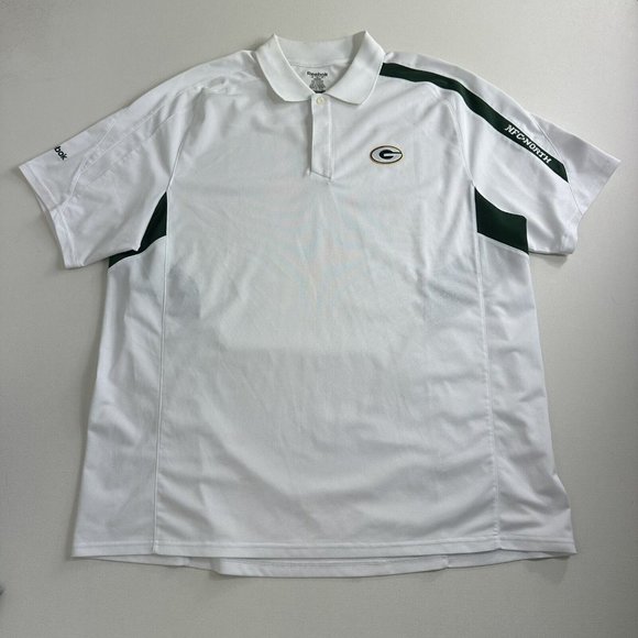Reebok Other - Green Bay Packers Polo Shirt Mens 2XL Logo Short Sleeve Football NFL Reebok